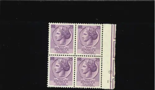 SIRACUSANA S I 25 L. DICKES KARTE VIERTELRAND RECHTS