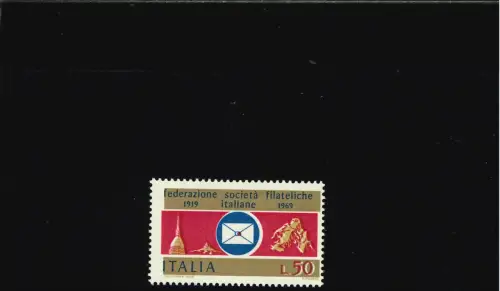 FILATELISTISCHE GESELLSCHAFT 50 L. GOLD VERSCHOBEN