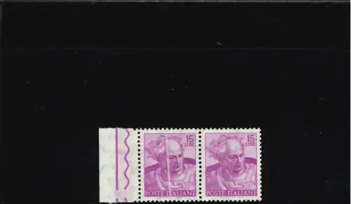 MICHELANGIOLESCA S I PAAR MIT VERTIKALER WEISSER LINIE