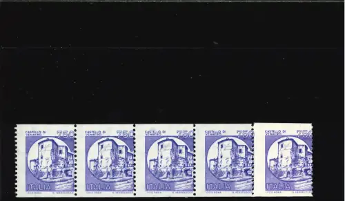 SCHLÖSSER MASCHINEN 750 L. STARK VERSCHOBENE VERTIKALE VERZAHNUNG 6ER STREIFEN