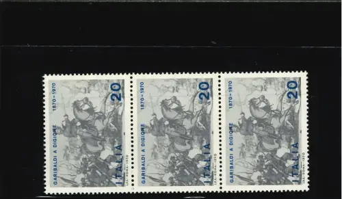 GARIBALDI 20 L VERTIKALER DREIZEILIGER FARBSTREIFEN