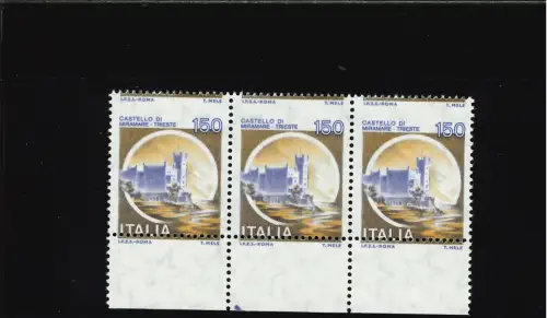 SCHLÖSSER 150 L. STARK VERSCHOBENE HORIZONTALE VERZAHNUNG DREIER HORIZONTALER STREIFEN