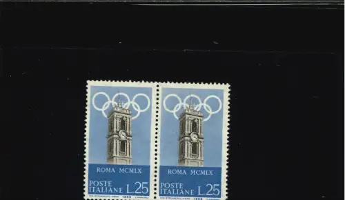 PREOLYMPICA 25 L. RETUSCHE LINKS GLOCKENTURM POS 50. PAAR MIT NORMAL