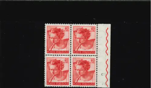 MICHELANGIOLESCA 40 L. VIERTEL WEISSE VERTIKALE STREIFEN LINKS