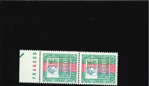 HOHER WERT 3000 L. KOPF NACH RECHTS VERSCHOBEN VERTIKALES PAAR RAND