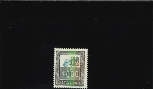 HOHER WERT 4000 L. KOPF NACH RECHTS UND UNTEN VERSCHOBEN