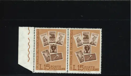 TAG BRIEFMARKE PAAR PUNKT AUF DEM SATTEL IN DER RECHTEN POS 33