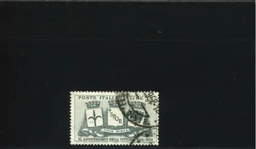 VITTORIA 25 L. DUNKLE LINIE IM WAPPEN DER LINKEN POS 23