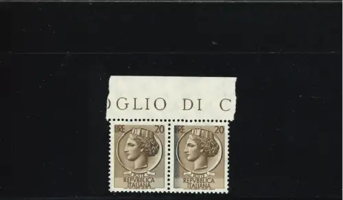 SIRACUSANA 20 L. PAAR, DIFFUSE DUNKLE FARBFLECKEN