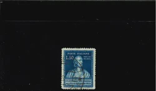 VOLTA 50 L. OHNE FILIGRAN 14,1 X 14,1 mit Stempel