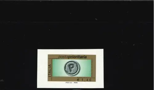 PRIORITÄT 1,40 2007 UNGEZÄHNT UND UNGESTANZT