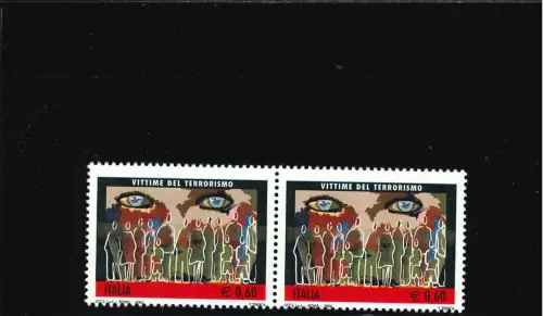 OPFER DES TERRORISMUS GOLDSTREIFEN IN EINEM HALBEN PAAR