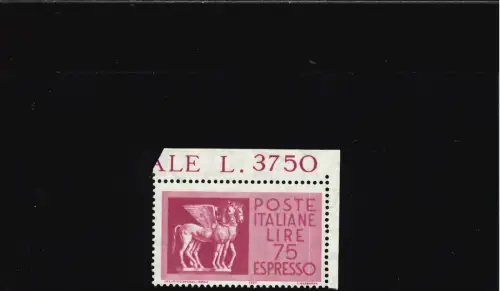 FLÜGELPFERDE 75 L. WEISSE LINIE VERT. BLATTECKE INF.PAPIER VERGATA