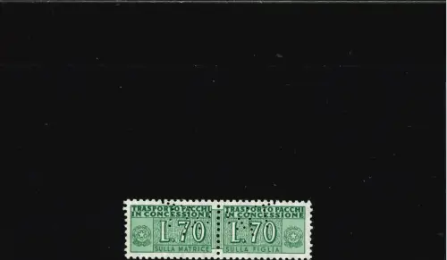 KONZESSION 70 L. PERFORIERT Perfin