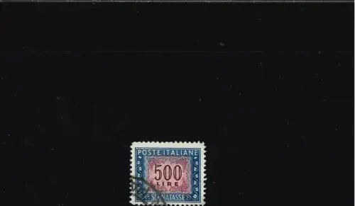 SEGNATASSE 500 L. 5 UNITO ALL'ORNATO POS 12