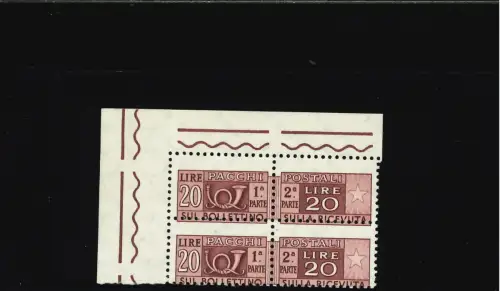 POSTPAKETE 20 L. STARK VERSCHOBENES VERZAHNUNGSWINKELPAAR