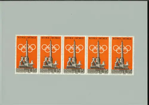 PREOLYMPICA 15 L. HORIZONTALE FARBLINIE FÜNFSTREIFEN