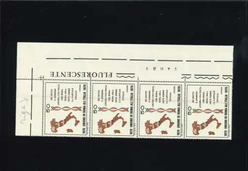 UNIONE ROMA 50 L. VERTIKALE BRAUNE LINIE JEWEILS VERTIKALER STREIFEN VON VIER