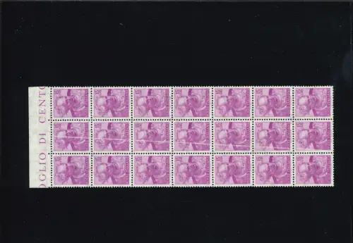 MICHELANGIOLESCA S I BLOCK VON 21 MIT ZENTRALER VETIKALER LINIE