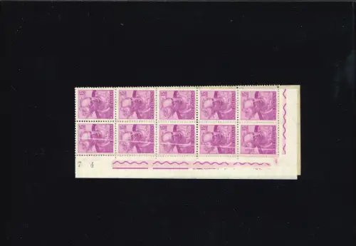 MICHELANGIOLESCA 15 L. BLOCK MIT 20 VERTIKALEN WEISSEN ZEILEN AUF DEM LINKEN STREIFEN