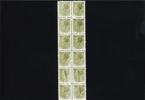 SIRACUSANA 50 L. VINYL 12ER BLOCK FLÜCHTIGER DRUCK