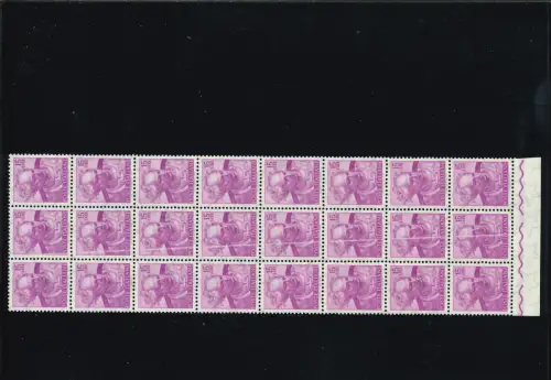 MICHELANGIOLESCA 15 L. BLOCK MIT 24 GROSSEN WEISSEN ZEILEN IN DER MITTE