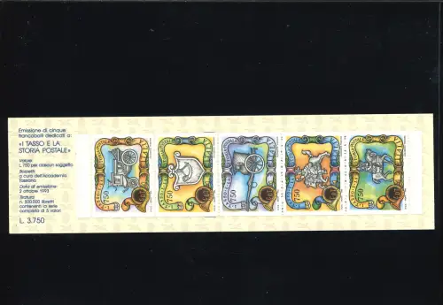 TARIFKORN GDT STATT CDT ERSTE BRIEFMARKE OBEN