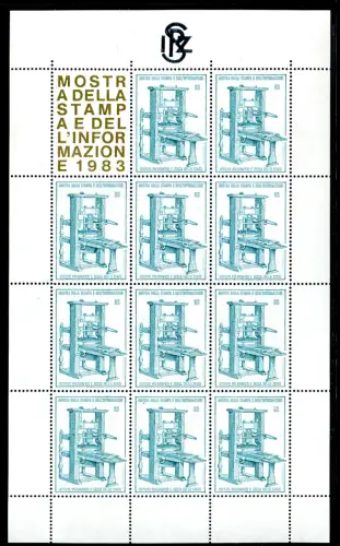 Erinnerungsbogen Presse- und Informationsausstellung 1983