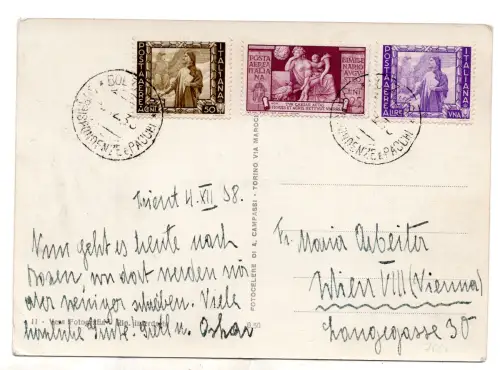 Luftpost - drei Werte der Serien Augustus und Empire