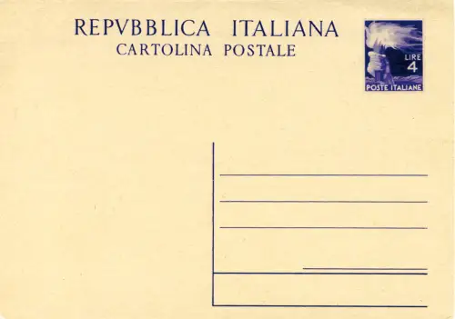 C.P. Democratica Lire 4 Nr. C 133 neu