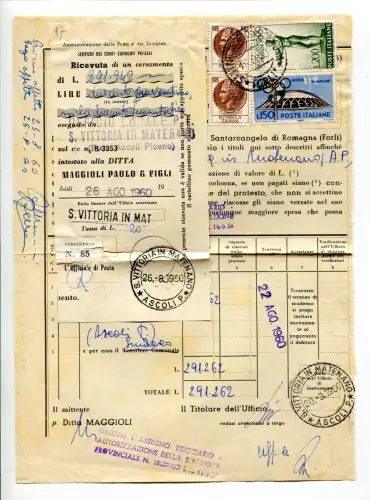 Olympische Spiele Rom Sorte Lire 150 Nr. 892 auf Modul