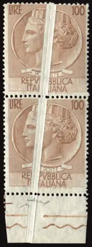 Syrakus Lire 100 fantastische Falzsorte