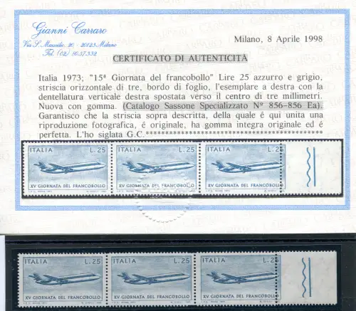 Tag der Briefmarke '73 Sorte ZAHNUNG