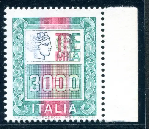 Hohe Werte Lire 3.000 vergängliche Sorten