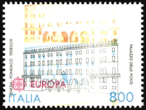 Europa 1990 Lire 800 verschobene Farbvarianten