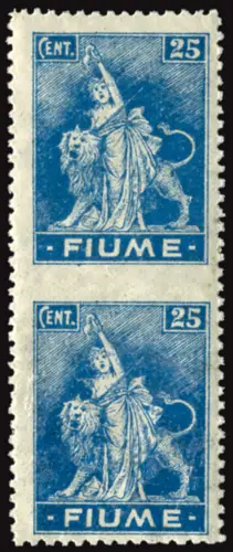 Fluss - Allegorie Cent. 25 Papier B Sortenpaar