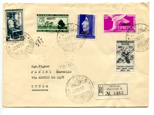 Triest A - Bari ' 52 + Ergänzungen auf Racc.