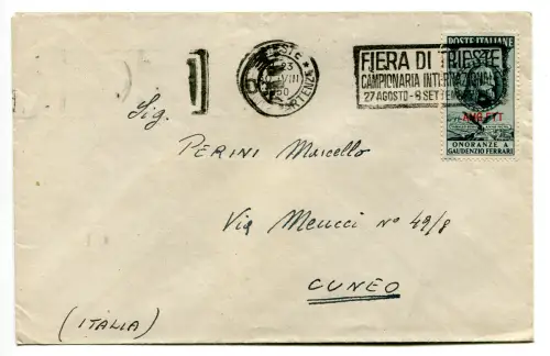 Triest A - Ferrari isoliert auf Tarifumschlag