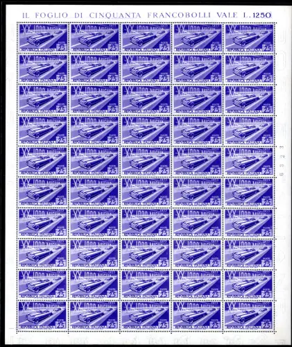 Mille Miglia Bogen von fünfzig Exemplaren 4. Tafel