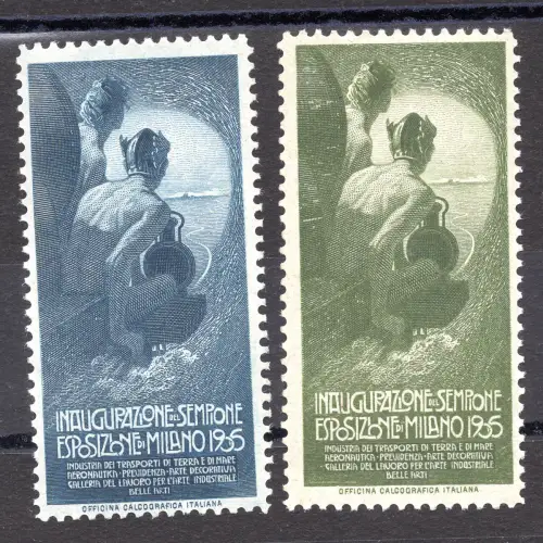 Erinnofili Einweihung der Simplon-Ausstellung Mailand 1905