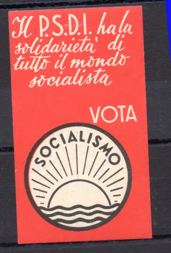 Erinnofilo der politischen Propaganda - Sozialistische Partei