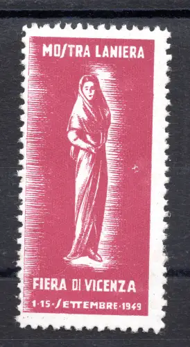 Erinnofilo Mostra Laniera - Vicenza 1949