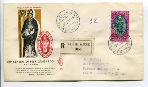 Vatikan - Pier Lombardo auf Umschlag Venetia racc.