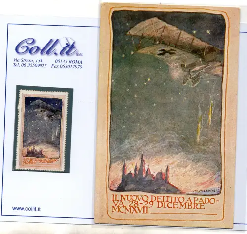 1917 Das neue Verbrechen in Padua - Feldpostkarte