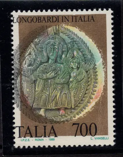 Langobardische verschobene Schwarzdrucksorte