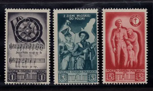 Polnisches Korps - Kriegsrettungsserie mit geänderten Farben