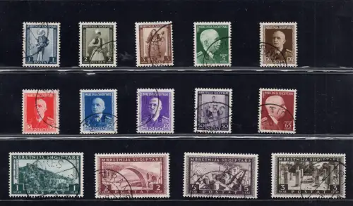 Albanien Occ. Italiana - Ordinaria n. 16/29 komplette Serie