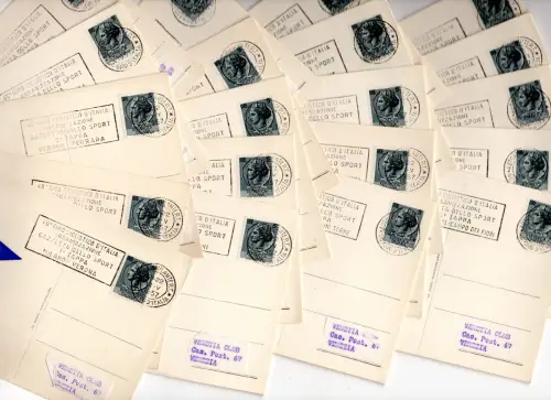 40 Giro d'Italia - Giro di 21 Postkarten FDC Venedig