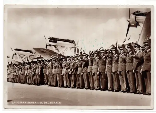 Decennale Air Cruise - Die Reihenfolge der Postkartenabfahrt