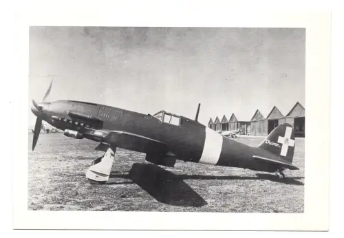 Macchi MC 205 - Postkarte aus den frühen 60er Jahren des Eindeckers